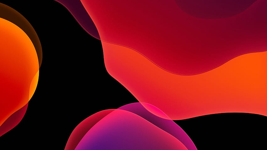 IOS 13 iPadOS Dark Mode Orange HD wallpaper | Pxfuel