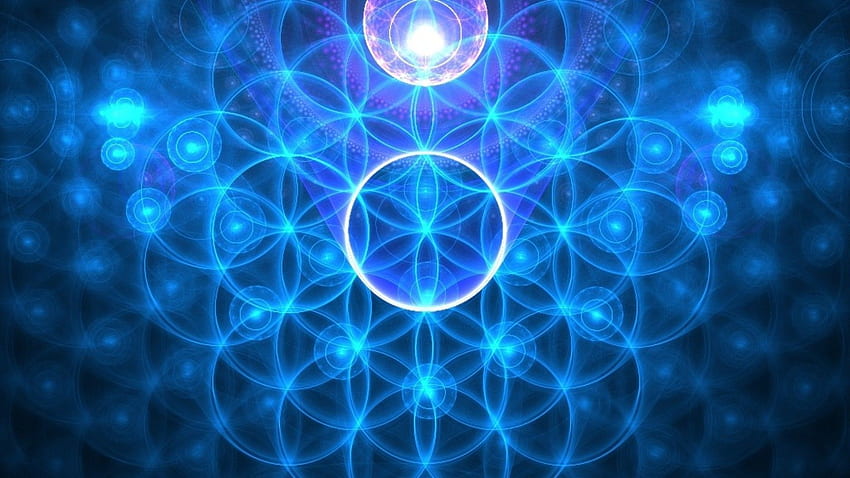 Heilige Geometrie Blume des Lebens - Universelle Blume von, Metatrons Würfel HD-Hintergrundbild