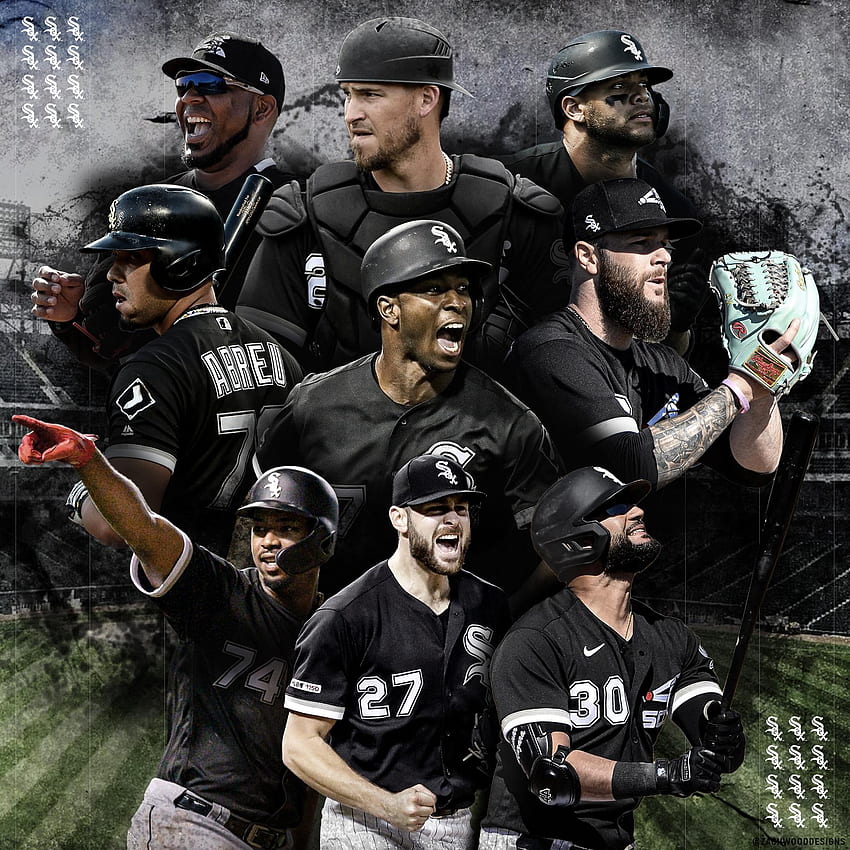 OC fa una sfida di design del team da 30 MLB. Ecco la mia versione dei Chicago White Sox. Post incrociato da R Baseball : Whitesox Sfondo del telefono HD