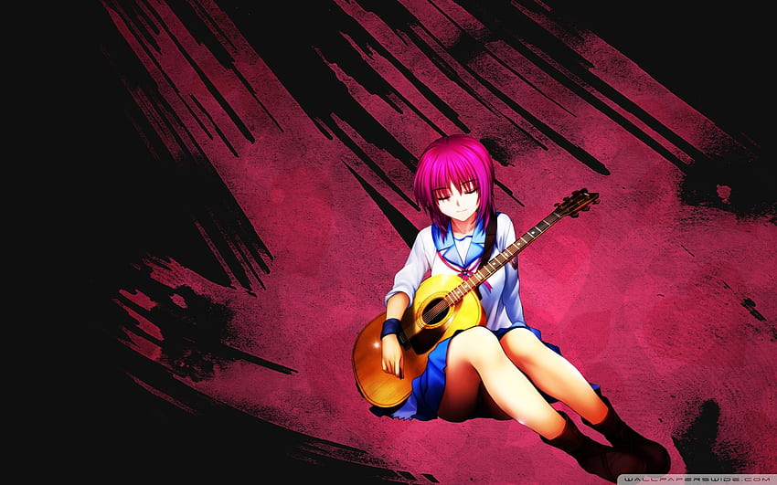Anime Acoustic Guitar Ultra Background for, Anime with Guitar HD wallpaper