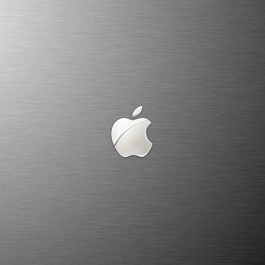 Computers - Metallic Aluminium Apple Logo - iPad iPhone, Aluminum Apple Logo HD phone wallpaper