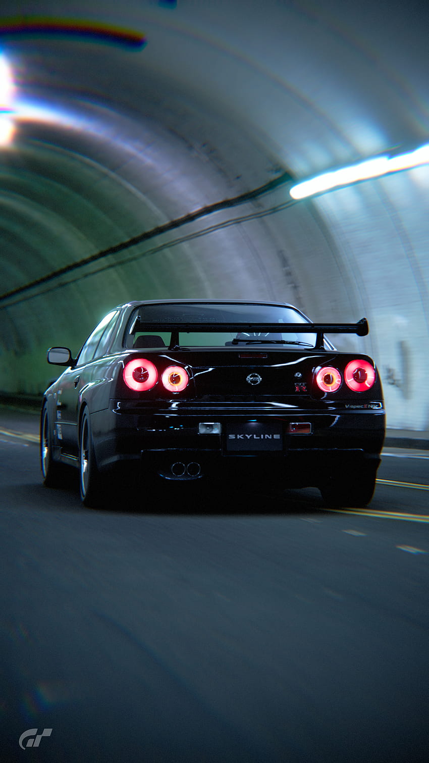 Nissan GTR, Autos, R34, jdm, japanisch, Lofi, Auto, schwarz, abstrakt, Godzilla HD-Handy-Hintergrundbild