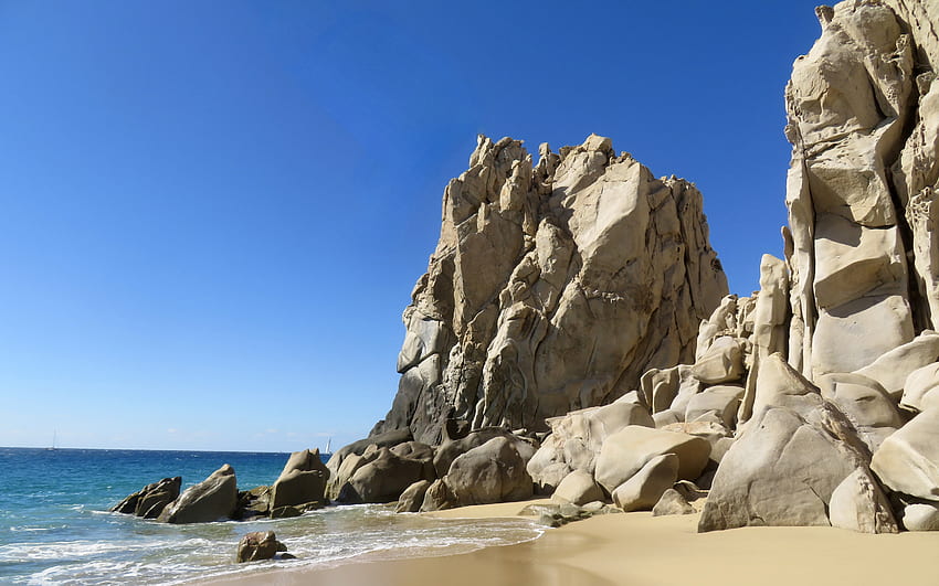 costa rocosa, naturaleza, rocas, playa, costa fondo de pantalla