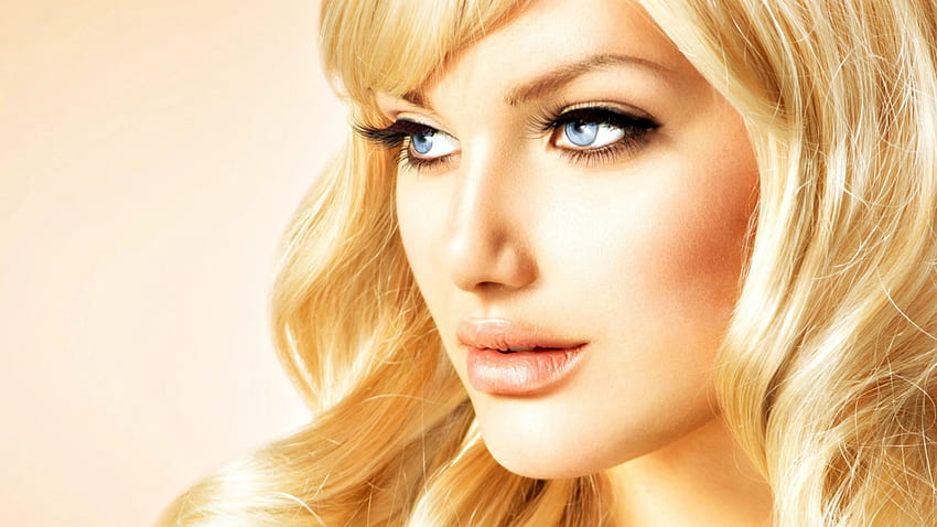 Blonde beauty, white, model, blue eyes, blonde, girl, beauty, anna subbotina, woman, face HD wallpaper