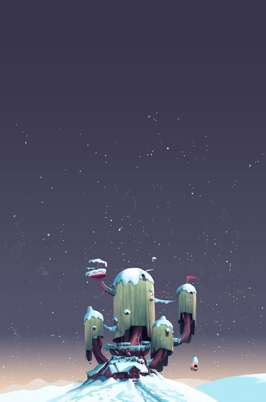 Christmas Time in the Land of Oooo. 어드벤처 타임 배경화면, 배경, Finn and Jake Christmas HD phone wallpaper