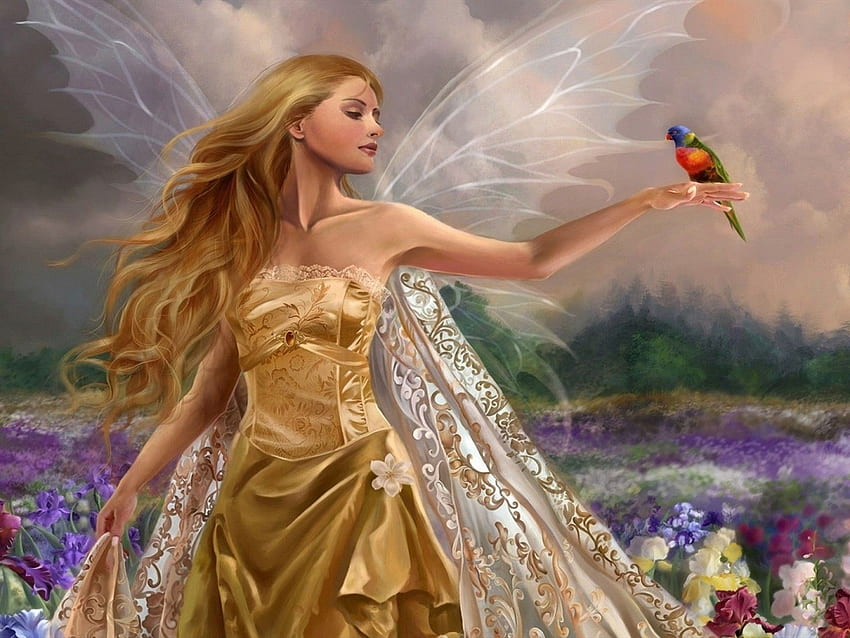 Fantasy Fairy For, Garden Fairies HD wallpaper