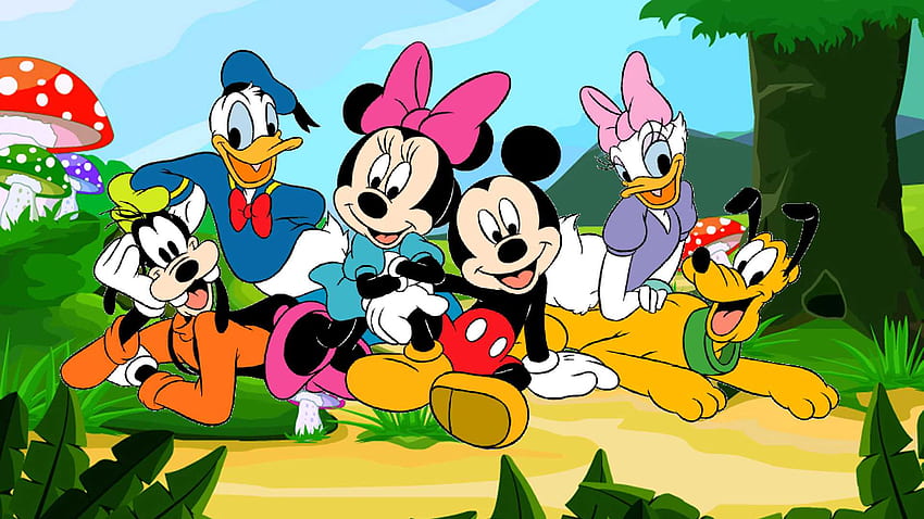 Walt Disney Cartoon Characters From Cartoons HD wallpaper
