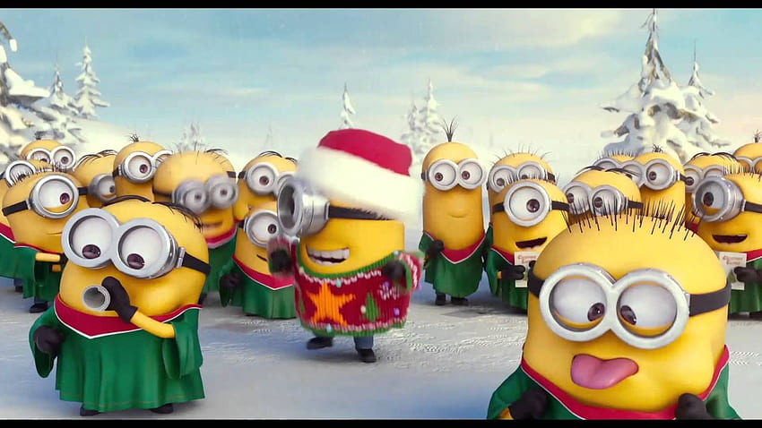 Minion Christmas - Group, Minions Christmas HD wallpaper
