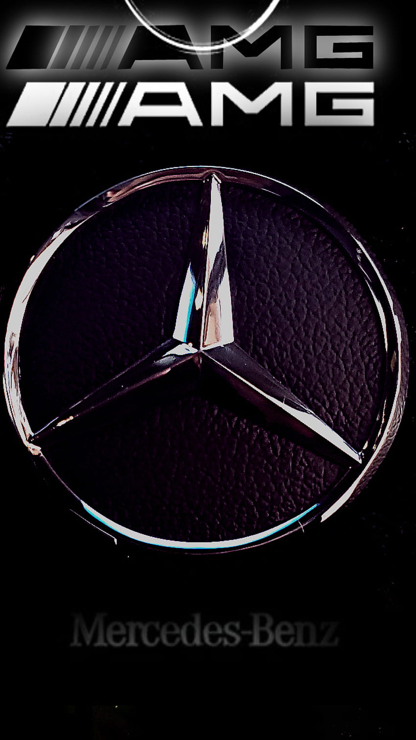 Лого на Mercedes-Benz, електриково синьо, символ HD тапет за телефон