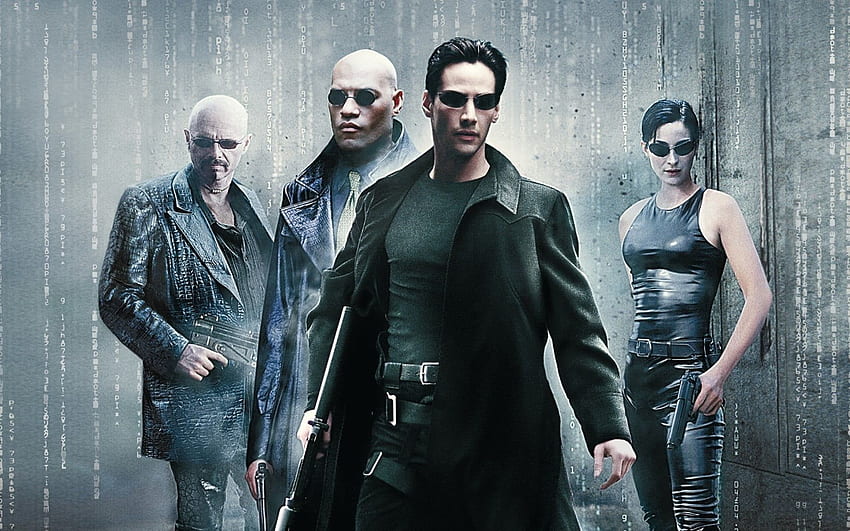 El cartel de Matrix, The Matrix, películas, Neo, Keanu Reeves. Llamarada fondo de pantalla