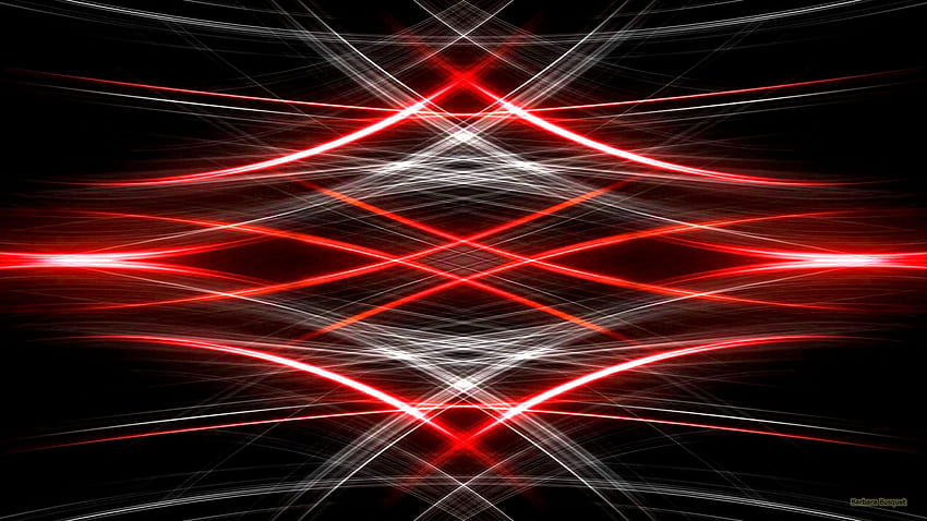 Red Black, Red White and Black Abstract HD wallpaper