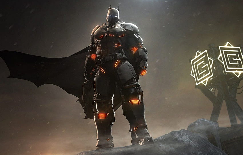 Gun, pistol, logo, Batman, blizzard, weapon, snow, man, bat, nanosuit ...