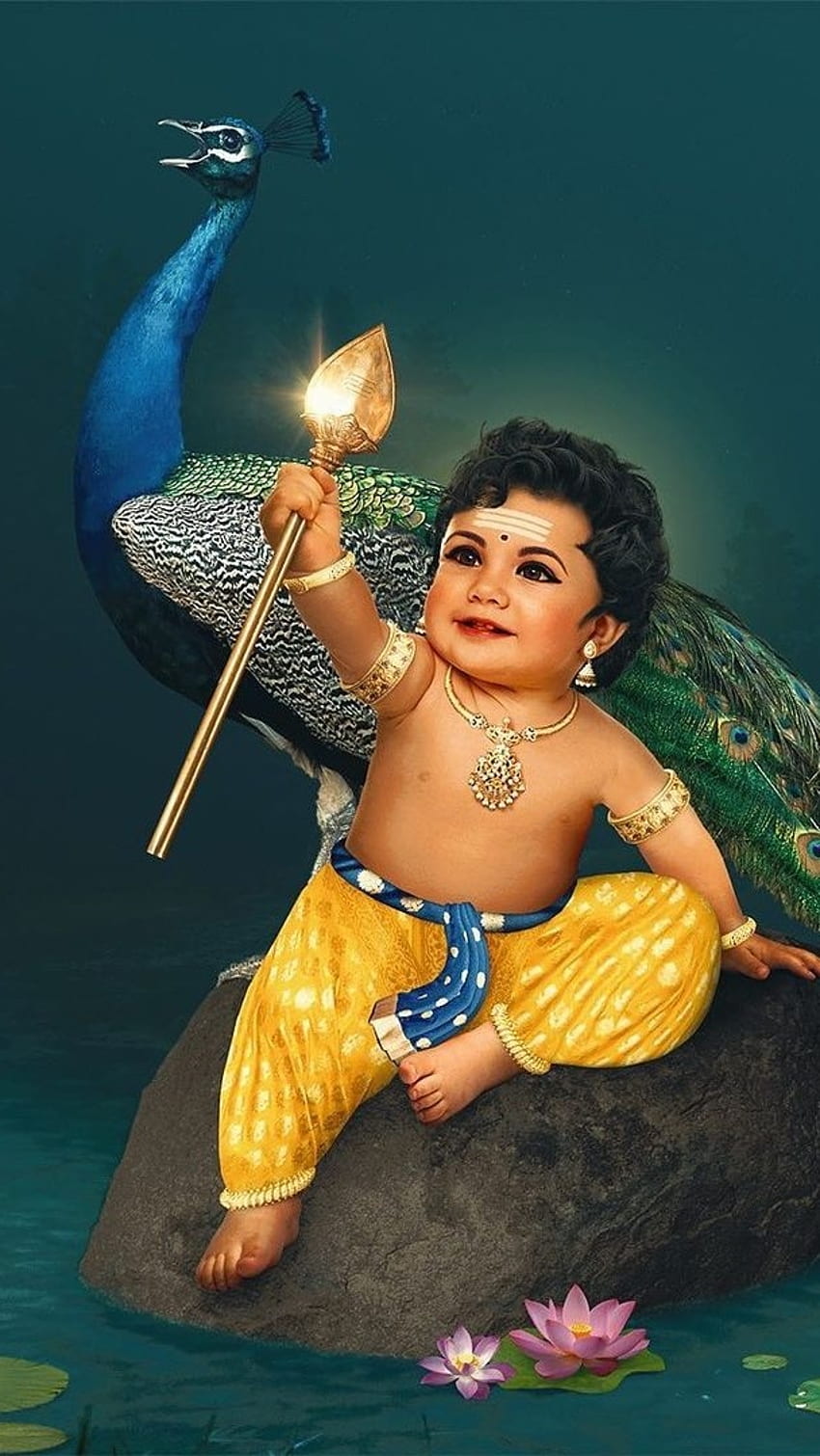 Little Lord Murugan With Peacock Editing in hop. Lord Murugan ...