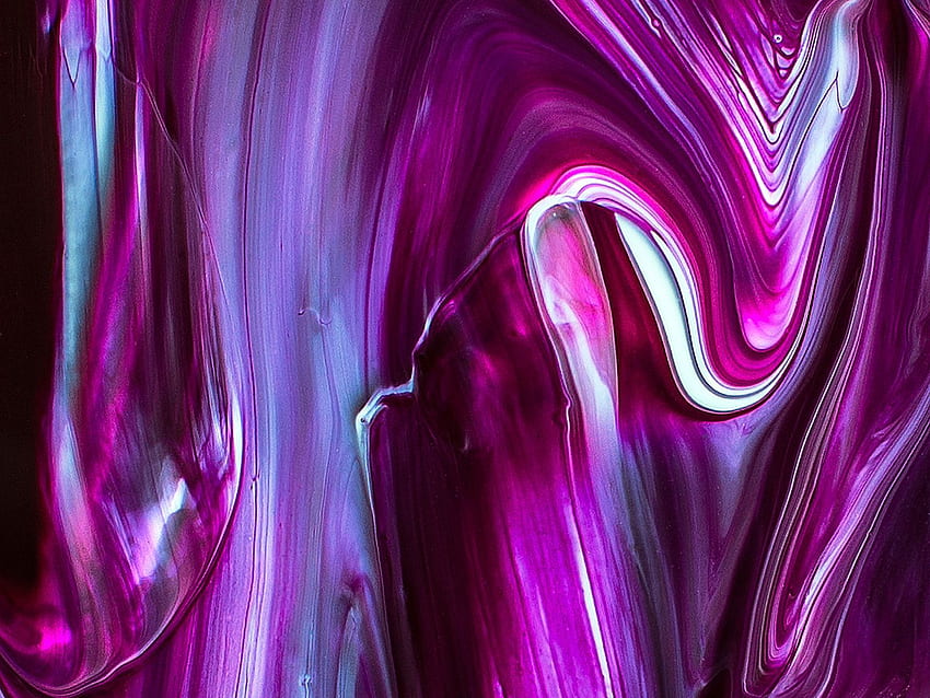 paint, drips, lines, lilac, bright, Cool Drip HD wallpaper