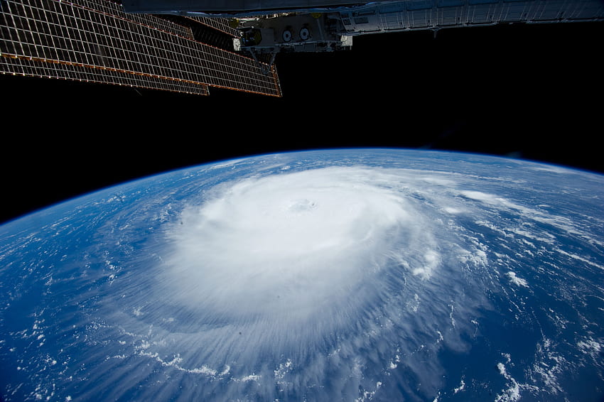Universe, Clouds, Element, Earth, Land, Hurricane, Iss HD wallpaper