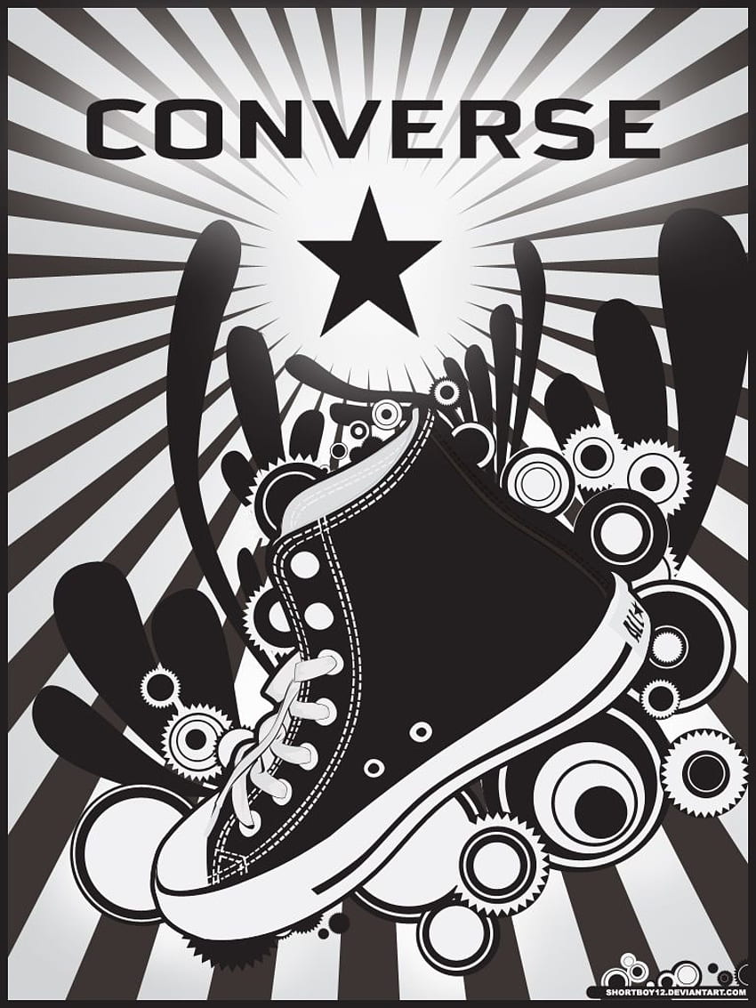 ROZMAWIAĆ! WSZYSTKIE GWIAZDY! :D autorstwa babyqueen97 (rysunek abstrakcyjny). Converse, logo Converse, Converse All Star, Converse Abstract Art Tapeta na telefon HD