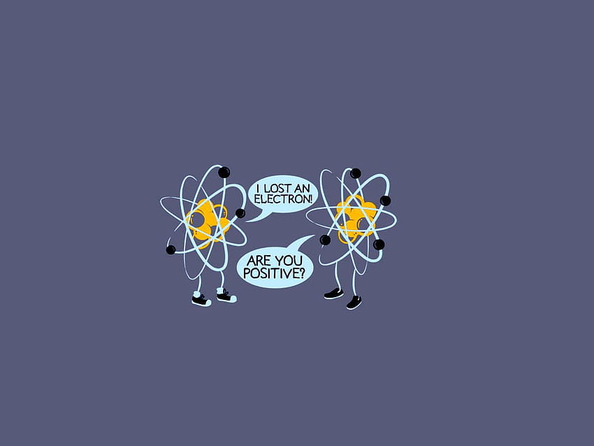 Moléculas, humor, ciência, átomos, fundo simples papel de parede HD