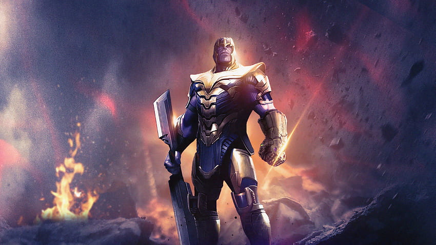 Avengers: Endgame Thanos Weapon, Thanos Sword HD wallpaper