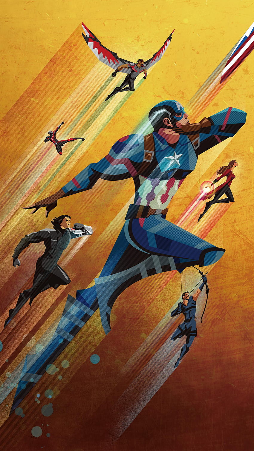 Film Captain America : Guerre civile (2022) Fond d'écran de téléphone HD