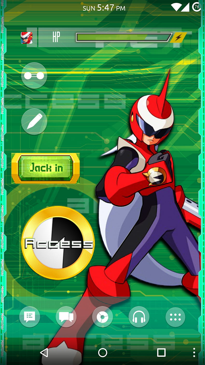 EXE PET-Smartphone (dl link in comments) : Megaman HD phone wallpaper