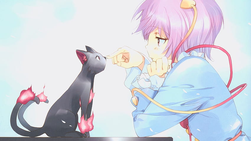 Chica Gato Anime, Chica Gato Anime Rosa fondo de pantalla