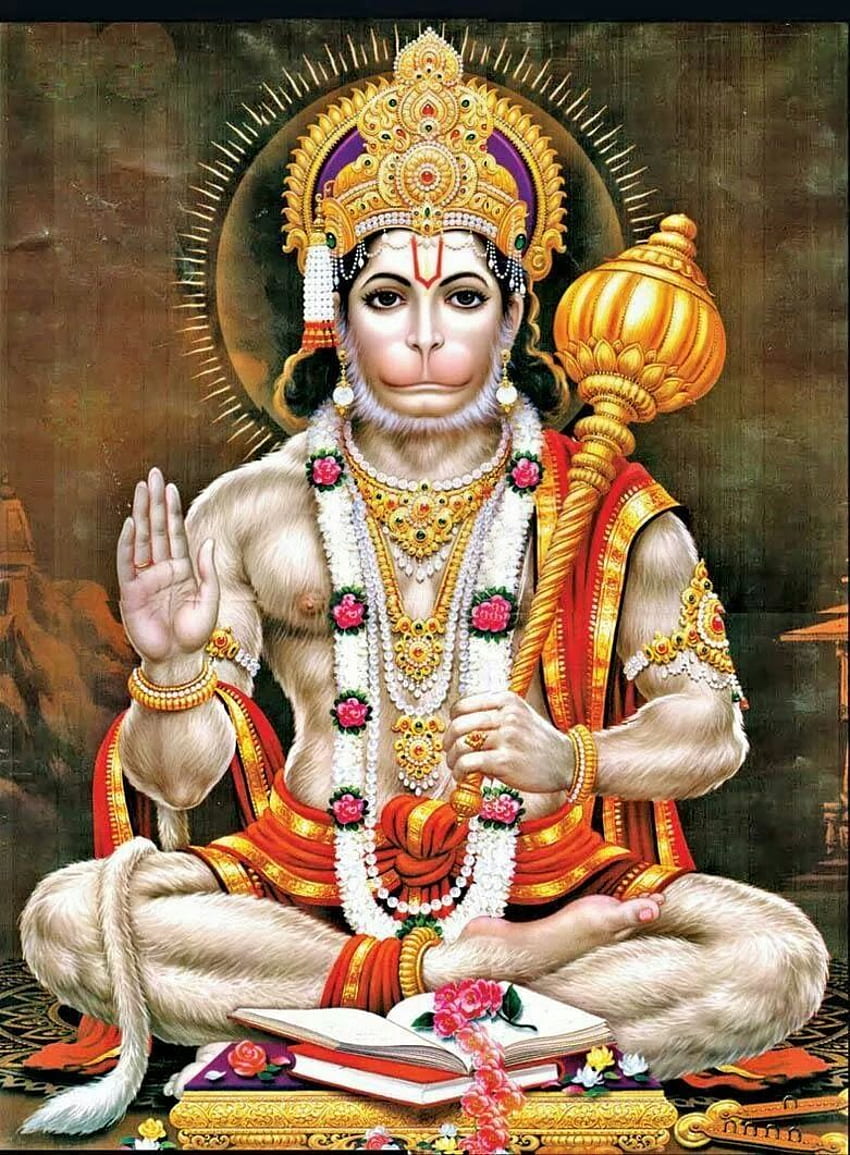 Lord Hanuman - Antecedentes de Lord Hanuman más populares, Meditación de Hanuman fondo de pantalla del teléfono