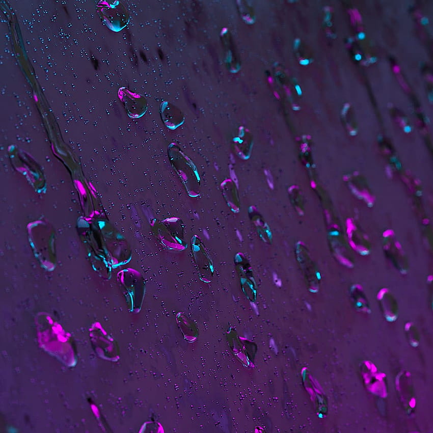 Neo Retro, Neon, Rain, Mood, Glow, Light, Window, Reflection - Drop -, Glowing Windows HD phone wallpaper