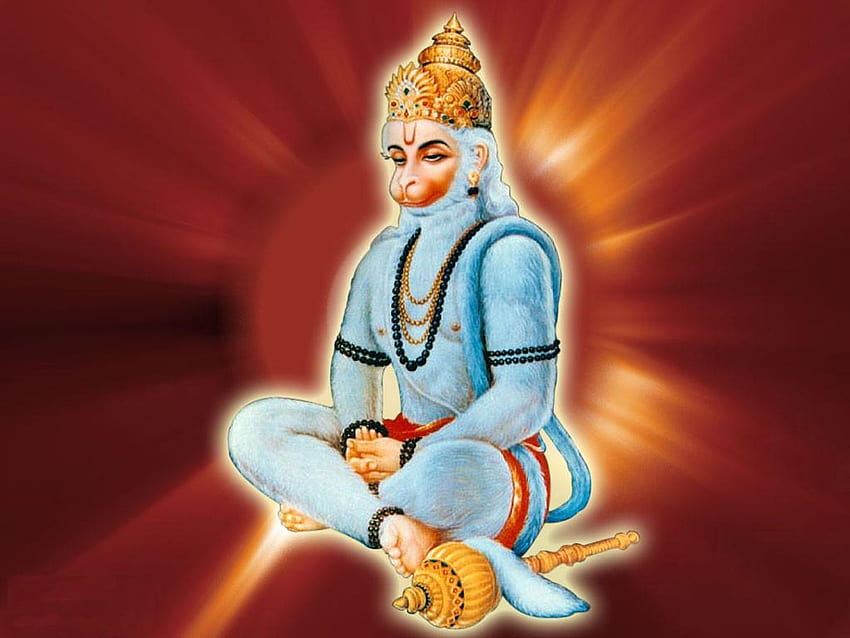 Jay Hanuman Hindu God - Full Screen Lord Hanuman , Hanuman Meditation HD  wallpaper | Pxfuel