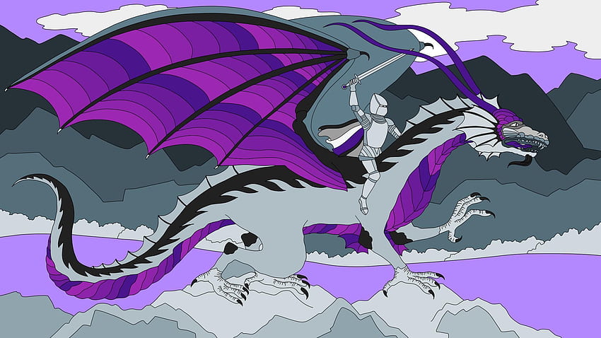 So I found a dragon to color and obviously needed to make it in ace colors. Hope you like it : asexuality HD wallpaper