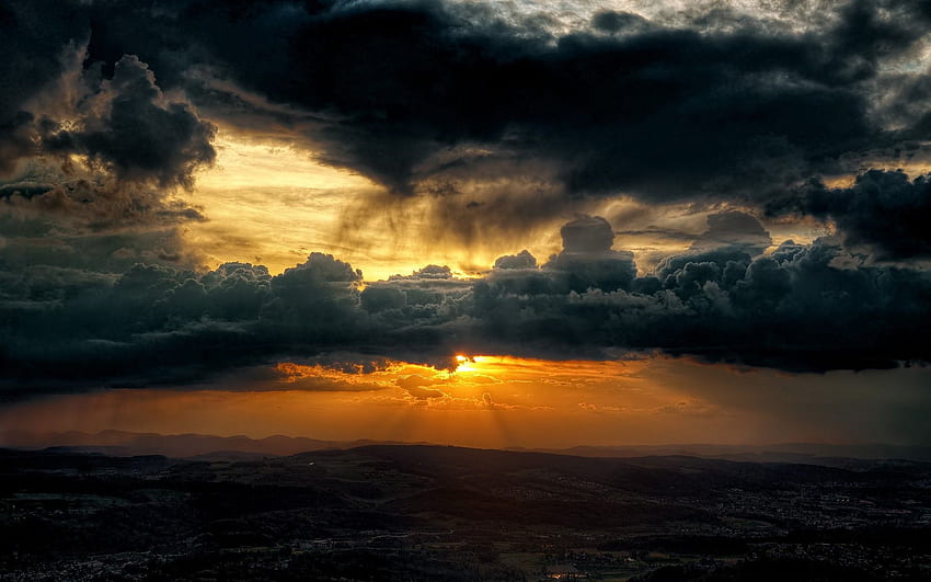 Przerażające Tło Nieba. Piękne niebo, niebo i niebo Tumblr, pochmurne nocne niebo Tapeta HD