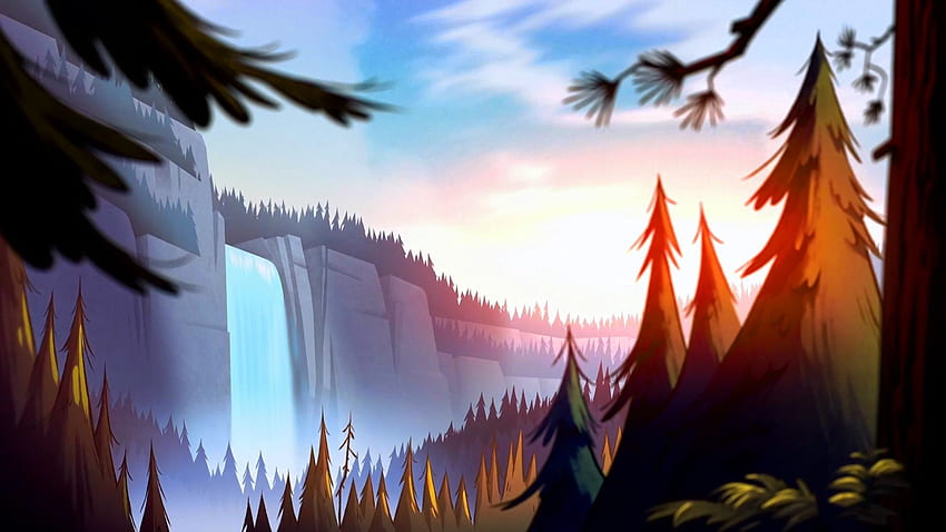 Gravity Falls und Hintergrund HD-Hintergrundbild
