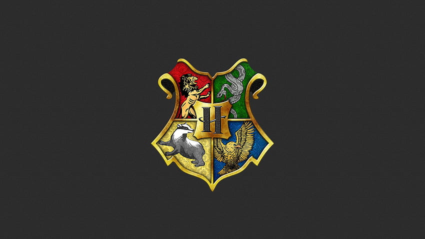 Lencana Harry Potter: Gryffindor, Slytherin, Hufflepuff dan Ravenclaw Quad , Laptop Gryffindor Wallpaper HD