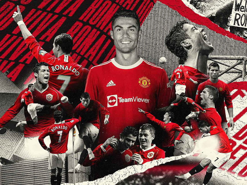 Eksklusif Pertama Dari Cristiano Ronaldo Dalam Kit Baru Man Utd Untuk 2021 22, Cristiano Ronaldo Manchester United 2021 Wallpaper HD