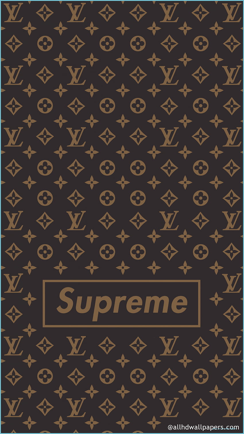 Monogrammed brown Supreme digital wallpaper Louis Vuitton supreme HD  wallpaper  Wallpaper Flare