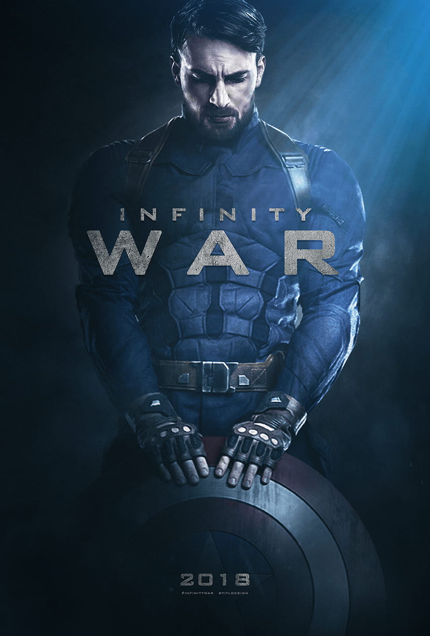 I made Captain America character poster for Infinity War. MARVEL HD phone wallpaper
