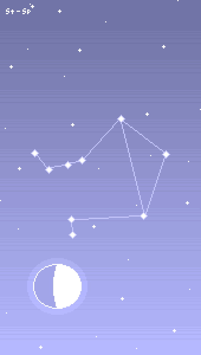 Spaced Out Pixel Art, Libra Constellation HD phone wallpaper