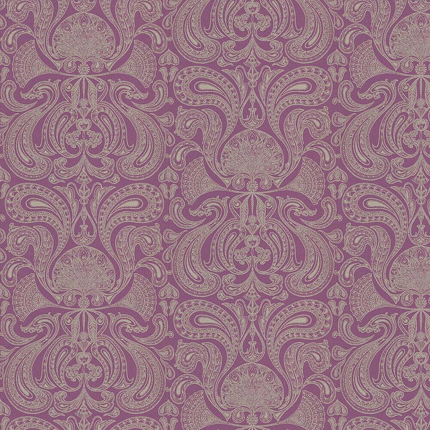 Malabar by Cole & Son - Cyclamen - : Direct, Purple Paisley HD phone wallpaper