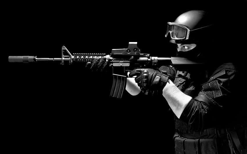 Army Sniper para laptop, PC Amp Mobile - Sniper preto e branco - -, Sniper King papel de parede HD