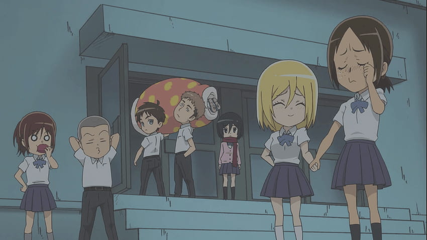 Sasha, Connie, Eren, Jean, Mikasa, Christa, Ymir y Armin Bakgrund HD wallpaper
