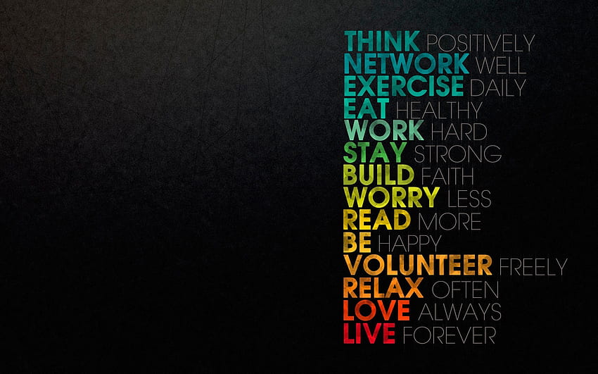 poster inspirasional. Kerja sehat, Kutipan untuk hidup, Pikiran inspirasional, Poster Motivasi Wallpaper HD