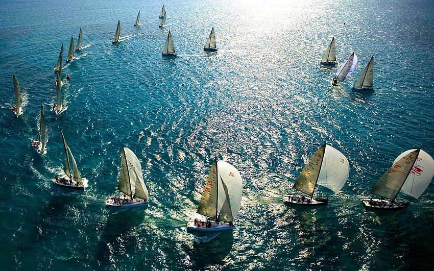 Sports, Sea, Yachts, Ocean, Sails, Sail, Mast, Masts HD wallpaper