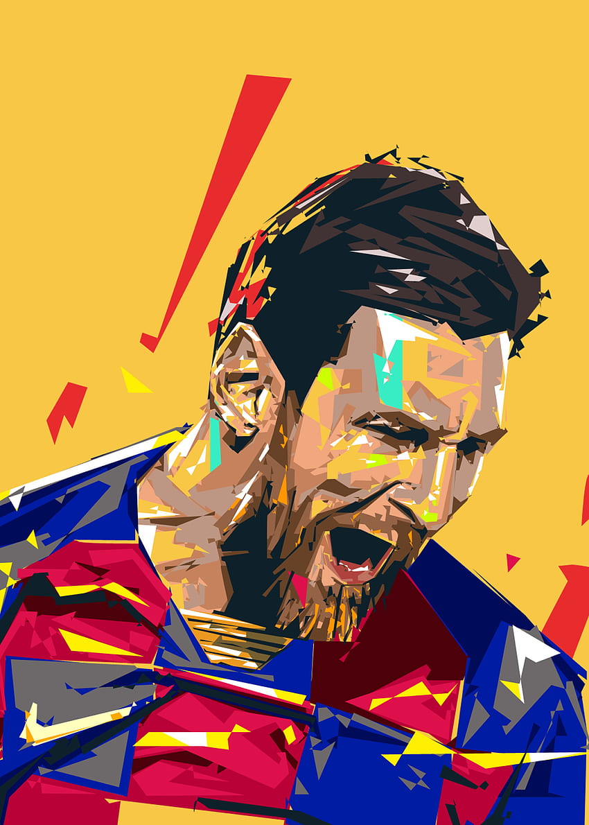Design de pôster de arte pop de Messi. Lionel andrés messi, Lionel messi, Leo messi Papel de parede de celular HD