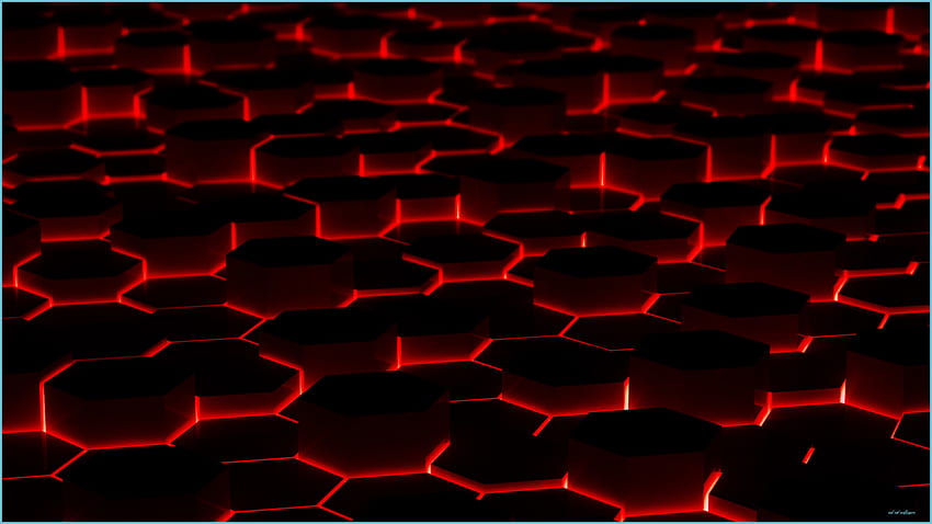 Cool Red () - Cool Red, Red and Black Hexagon HD wallpaper | Pxfuel