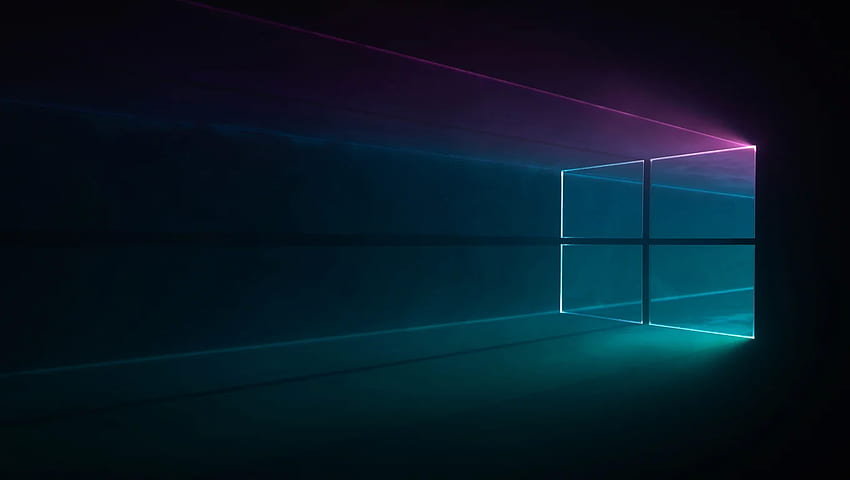 Windows 10 ダーク ノートパソコン、1360X768 高画質の壁紙