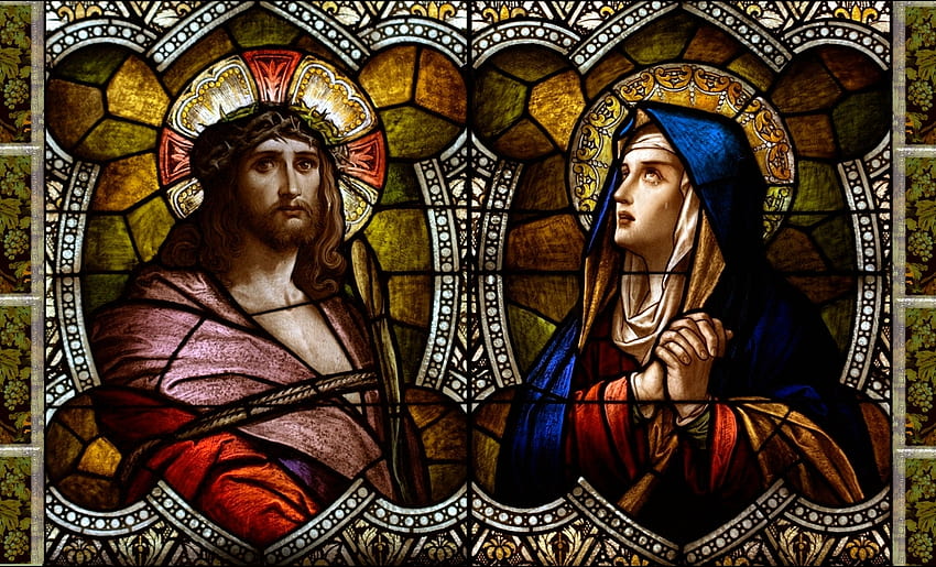 Crown of Thorns and Mater Dolorosa, Christ, Mary, Virgin, Jesus HD wallpaper