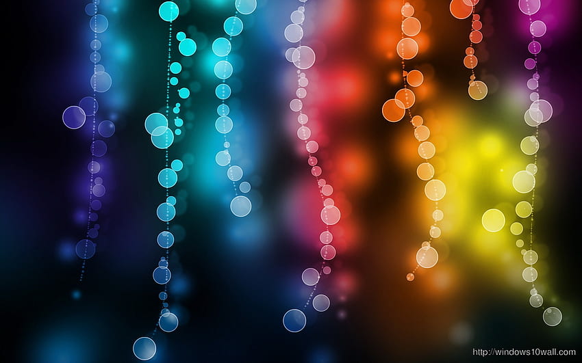 Abstract Colorful Bubbles Strings - windows 10 HD wallpaper