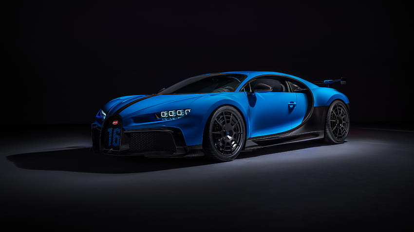 Bugatti Chiron Pur Sport , Carros esportivos, Hipercarros, Fundo preto, , Carros, Esportes papel de parede HD