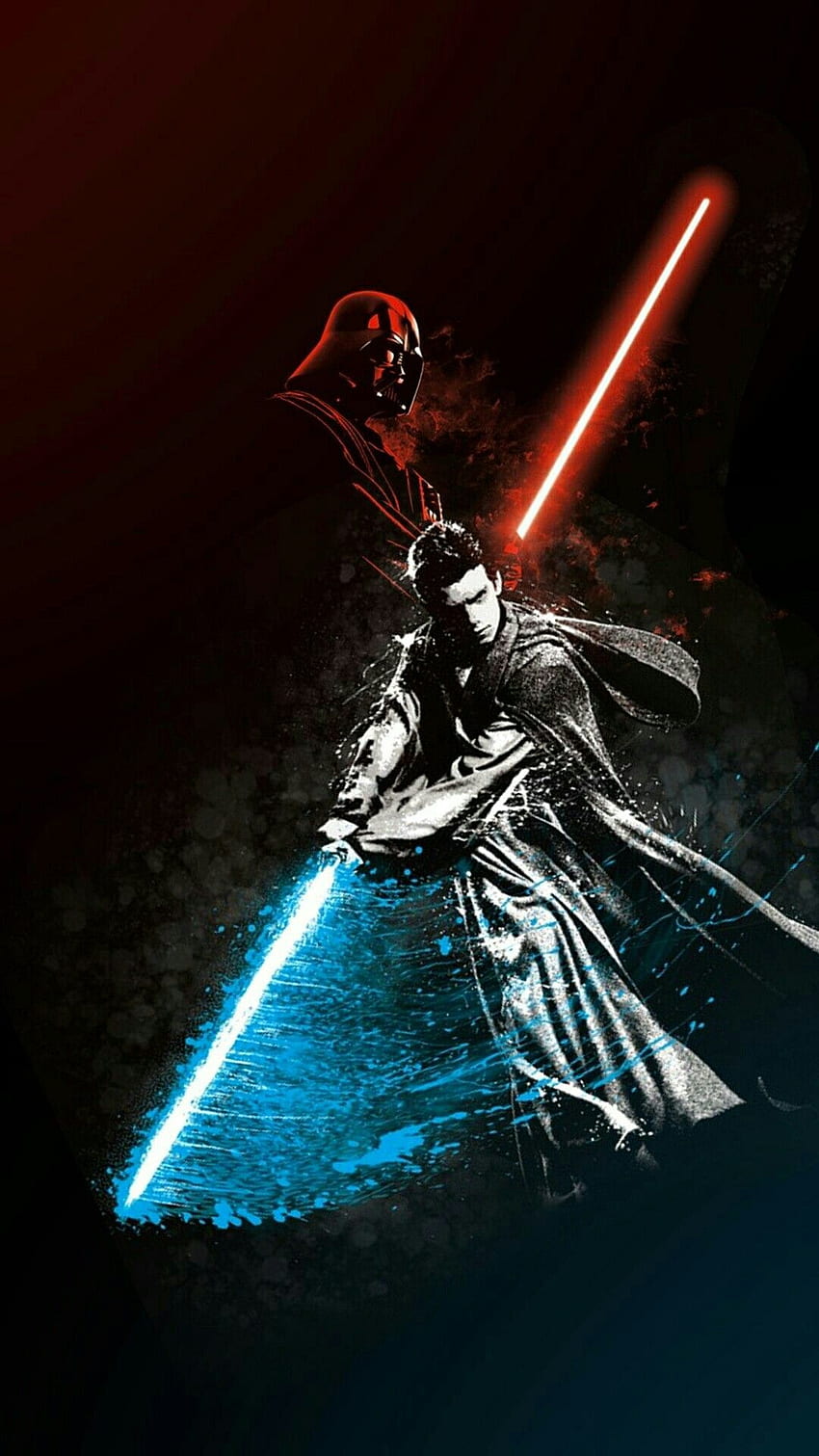Star Wars oleh Ke'Ala Santiago. Latar belakang perang bintang, Bintang, Anakin Skywalker wallpaper ponsel HD