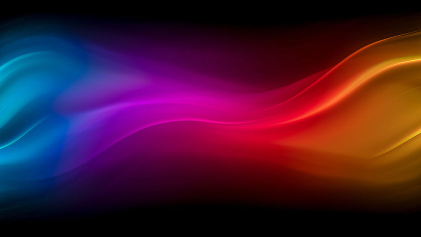 Blue Purple Red Yellow Waves. , Waves , Blue and purple, Blue and Orange HD wallpaper