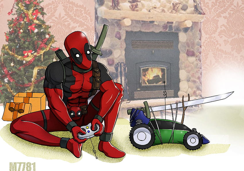 m7781'den bir Deadpool Noeli. Deadpool / Wade Wilson HD duvar kağıdı